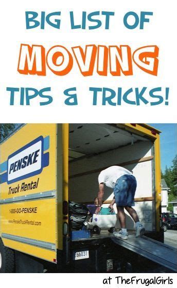 Big List Of Moving Tips And Tricks Moving Tips Moving Budget