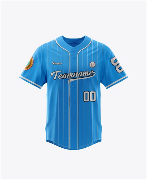 Custom Sky Blue White Pinstripe Baseball Jersey Customware