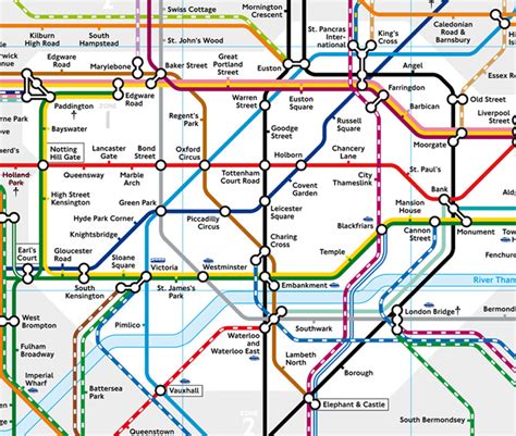 London Tube Map Zones