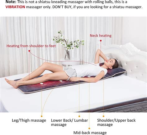 snailax full body massage mat with heat powerful massage tool that can help you relax and