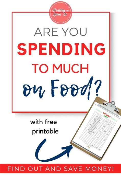 Free Printable Food Expense Tracker Healthy And Lovin It Clean