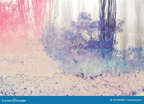Watercolor Art Grunge Texture Backdrop Abstract Background Stock Image