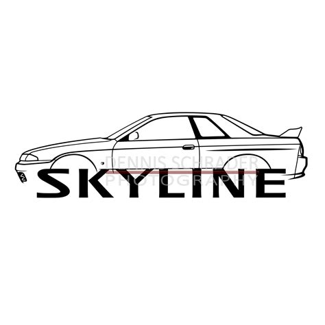 Nissan Skyline Gtr R32 Graphic Art Stencil Digital Download — Dennis