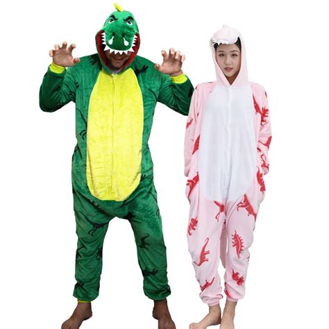 Dinosaur Onesie For Adult And Teens Couples Animal Onesies Halloween