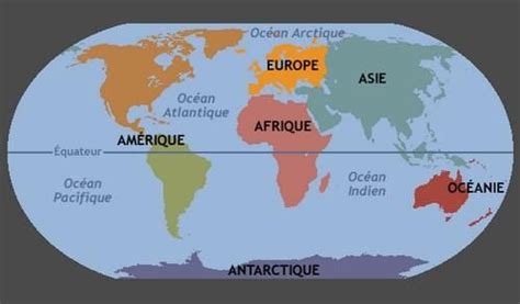 Les Continents Info ≡ Voyage Carte Plan