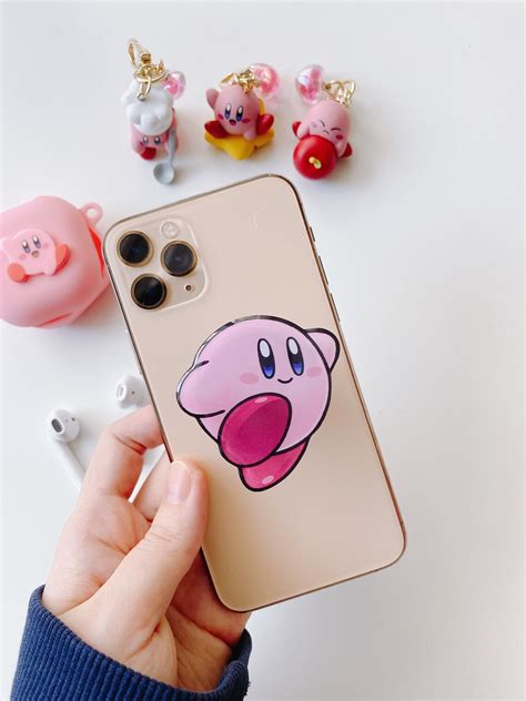 Kirby Popsocket Poignée De Téléphone Pop Socket Support Stand Etsy