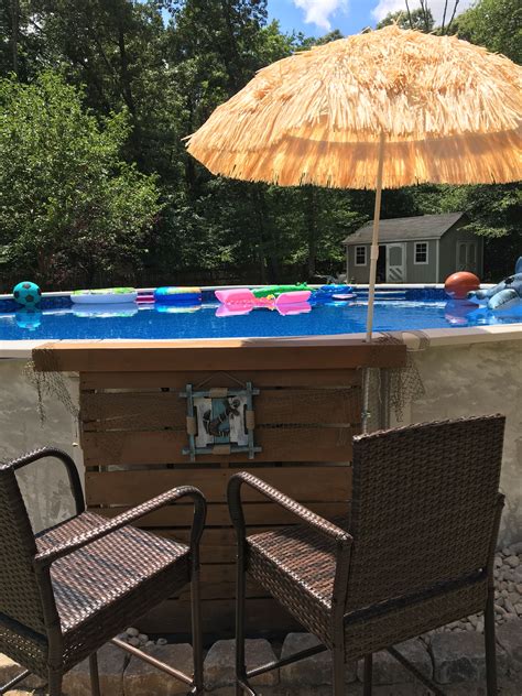 Above Ground Pool Ideas With Bar