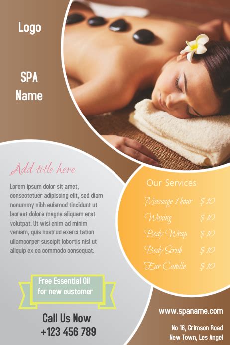 Copy Of Beauty Spa Massage World Postermywall
