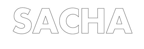 Saadi vient de l'arabe et veut dire heureux, de bon augure. Prénom Sacha, Coloriage du prénom Sacha à dessiner et imprimer