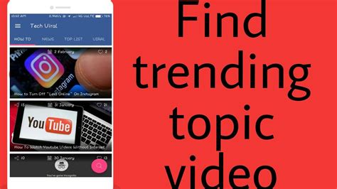 How To Find Trending Topic For Youtoube Video Youtube