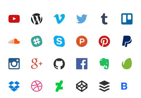 15 Best Flat Free Social Media Icons Sets 2019 Freehtmldesigns
