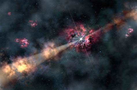 12 Billion Year Old Explosion Illuminates A Galaxy From The Dark Ages