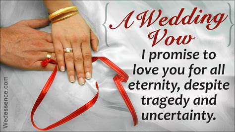 We've put together some funny marriage vows ideas based on your interests to get your creative juices flowing. Sample Wedding Vows - Wedessence