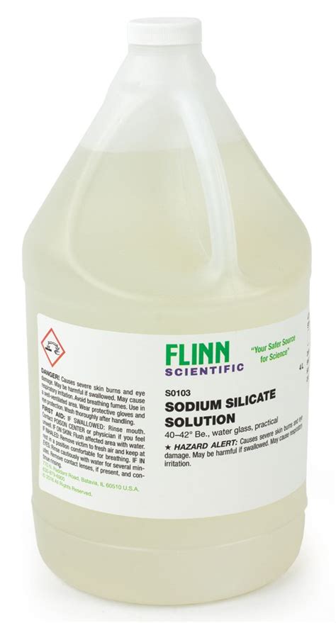 Sodium Silicate Solution 4 L Flinn Scientific
