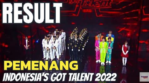 inilah daftar urutan pemenang indonesia s got talent 2022 youtube