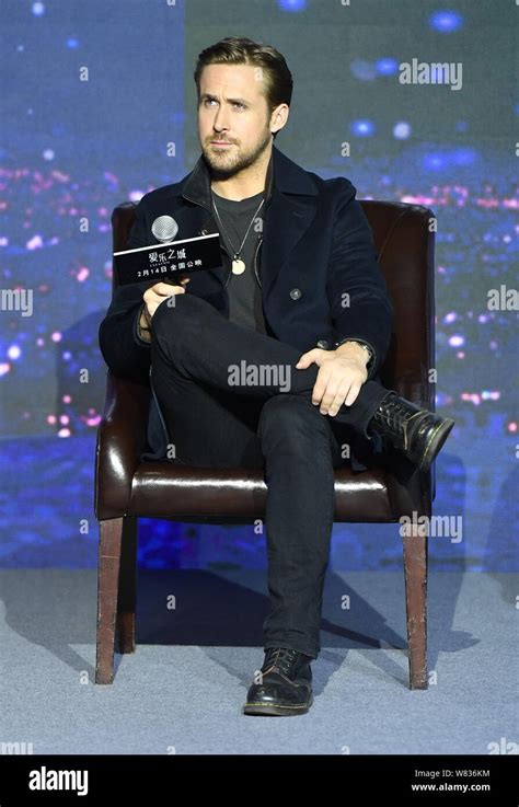 Canadian Actor Ryan Gosling Attends A Premiere For His Movie La La