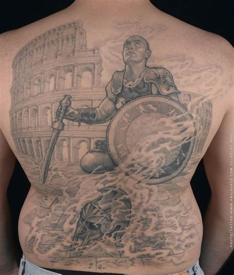 Colosseum Gladiator Tattoo