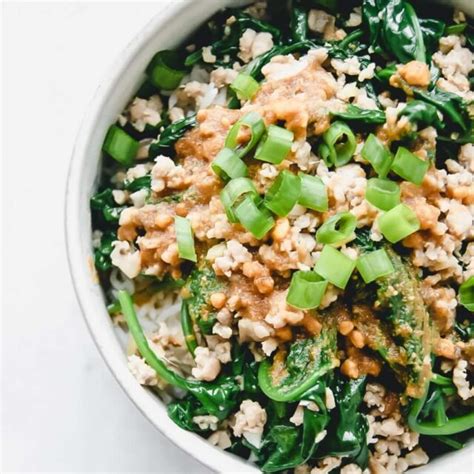 Healthy Ground Pork Stir Fry With Peanut Sauce My Everyday Table