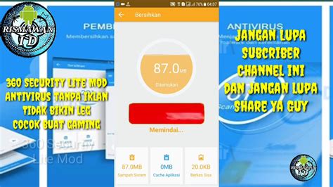 This mod includes mod features unlocked. 360 Security Lite Mod No Iklan - YouTube
