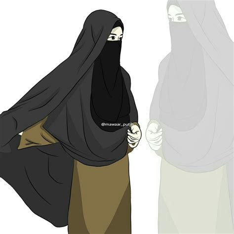 Gambar Kartun Muslimah Bercadar Dan Berkacamata Dan Bertopi Gambar