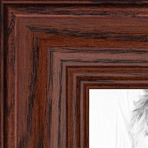 Arttoframes 18x36 Inch Cherry Stain On Solid Red Oak Wood Picture Frame
