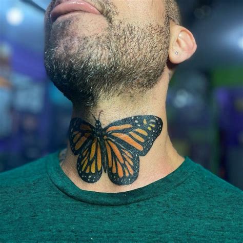 Aggregate More Than 75 Butterfly Neck Tattoos Best Esthdonghoadian
