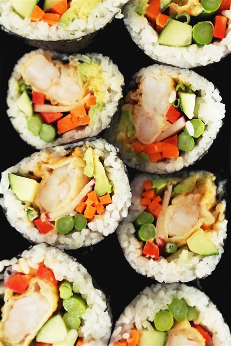 You'll find plenty of helpful tips for making the crispy batter and delicious dipping sauce. Tempura Shrimp Sushi Burritos | Recipe | Tempura sushi ...