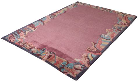 Teppich Tibeter Nepal Ca 170x235 Cm Violett Schurwolle