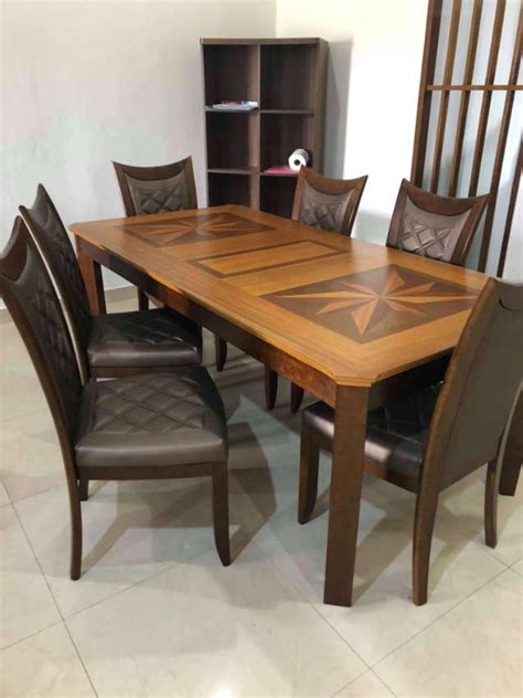 Danish modern jl moller teak dining chairs model 78. Solid Teak Wooden Dining Table | Household Goods & Appliances | Pattaya East Sukhumvit ...