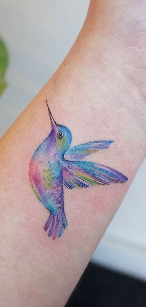 Watercolor Hummingbird Tattoo © Tattoo Artist Gno Gnotattoo 💕💕💕💕💕💕