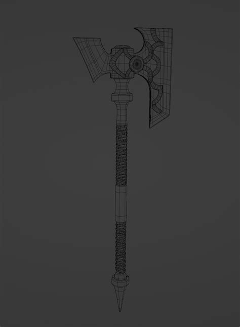 Artstation Great Axe Game Assets