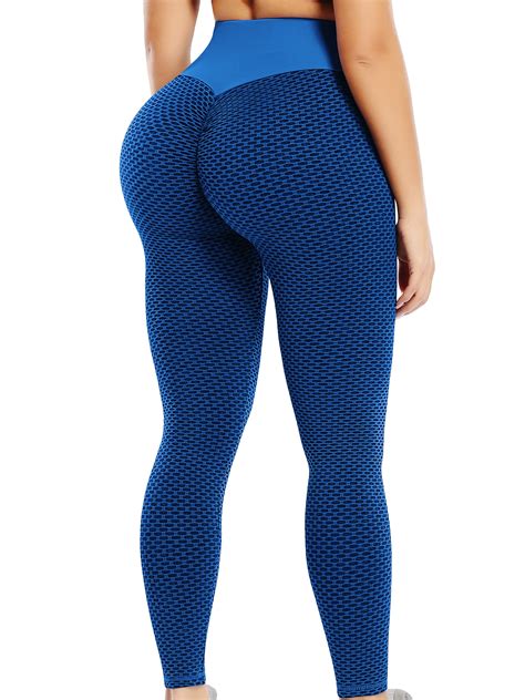 qric women s ruched butt lifting high waist yoga pants tummy control stretchy workout leggings