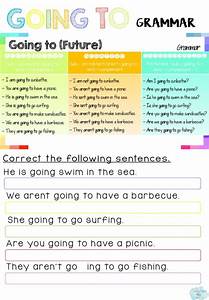 Grammar Going To Interactive Worksheet Grammar Future Going To