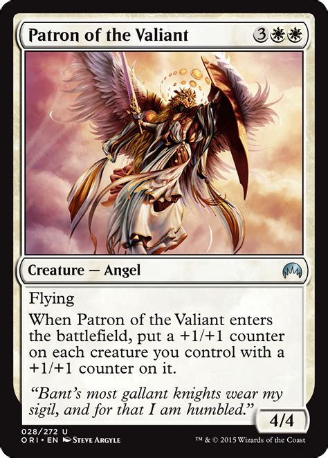 In fact, isn't that partly the reason his magic is so strong? Preview for Patron of the Valiant card from Magic Origins - Nerd Reactor