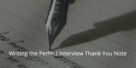 Yes, thank you notes are back in style! How to Write the Perfect Job Interview Thank You Note - Kinsa