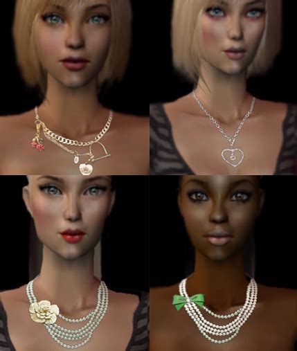 Mod The Sims 4 Juicy Couture Necklaces