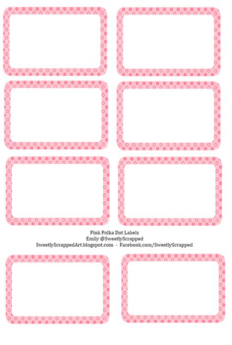 7 Best Images Of Polka Dot Label Templates Printable Free Printable