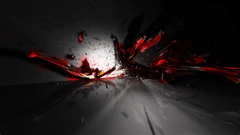 Black And Red Abstract High Resolution Hd Wallpaper