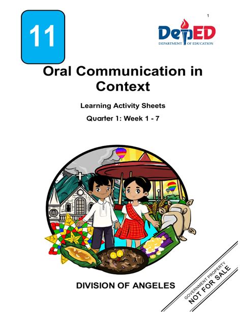 Oral Communication Q1 Week 1 To 7