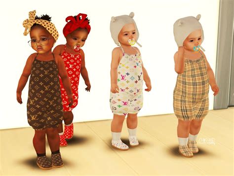 Littletodds Designer Romper And Matching Shoes Sims 4