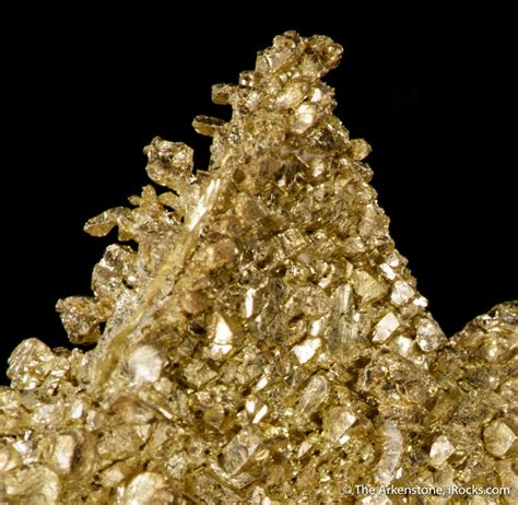 Gold Cubic Crystals Gold21 05 Round Mountain Mine Usa Mineral
