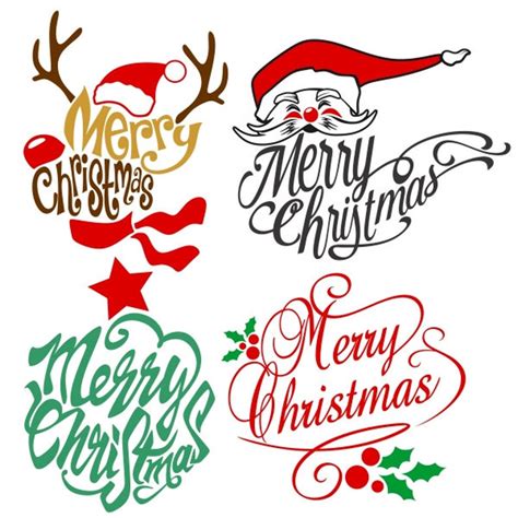 Merry Christmas Cuttable Design Png Dxf Svg And Eps File Etsy