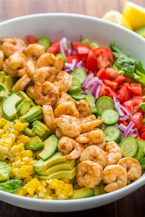 It takes 5 minutes to prepare and is a great way to use leftover chicken! Avocado Shrimp Salad Recipe (VIDEO) - NatashasKitchen.com ...