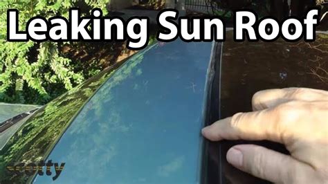 How To Fix A Leaking Sunroof Youtube
