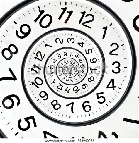 Time Spiral Infinite Clock Stock Photo Edit Now 358940066