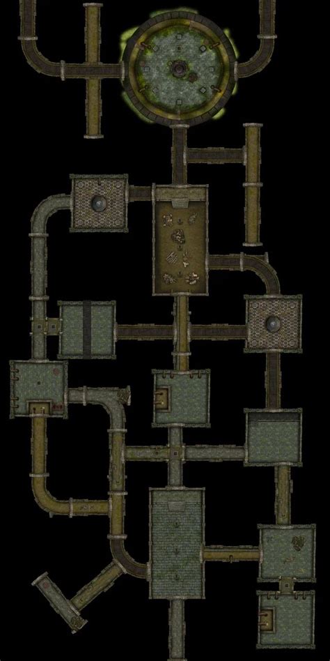 Sewers Battlemaps Dungeon Maps Tabletop Rpg Maps Fantasy Map