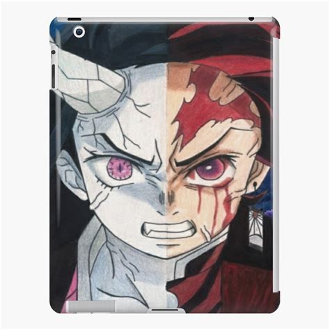 Nezuko And Tanjiro Half Face Design Ipad Case And Skin For Sale By