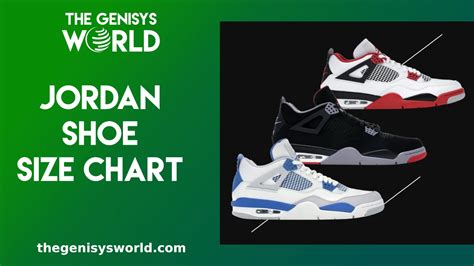 Jordan Shoe Size Chart A Comparison With Nike Sizes In 2023