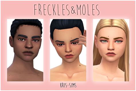 Frecklesandmoles 13 Swatches “face And Body By Kris Sims The Sims 4