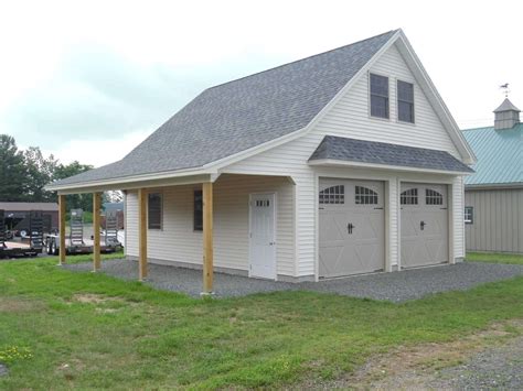 24 X 28 Two Story Vinyl Garage Hometown Structures